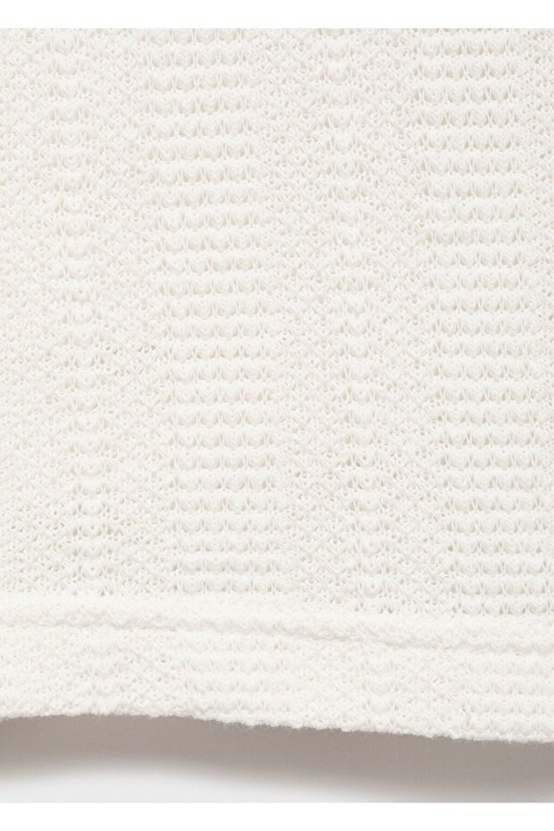 Kalıplı triko bermuda şort - 5