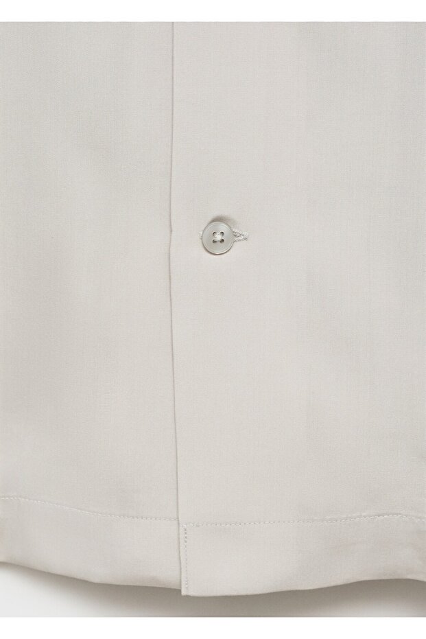 Regular kesim lyocell gömlek - 5