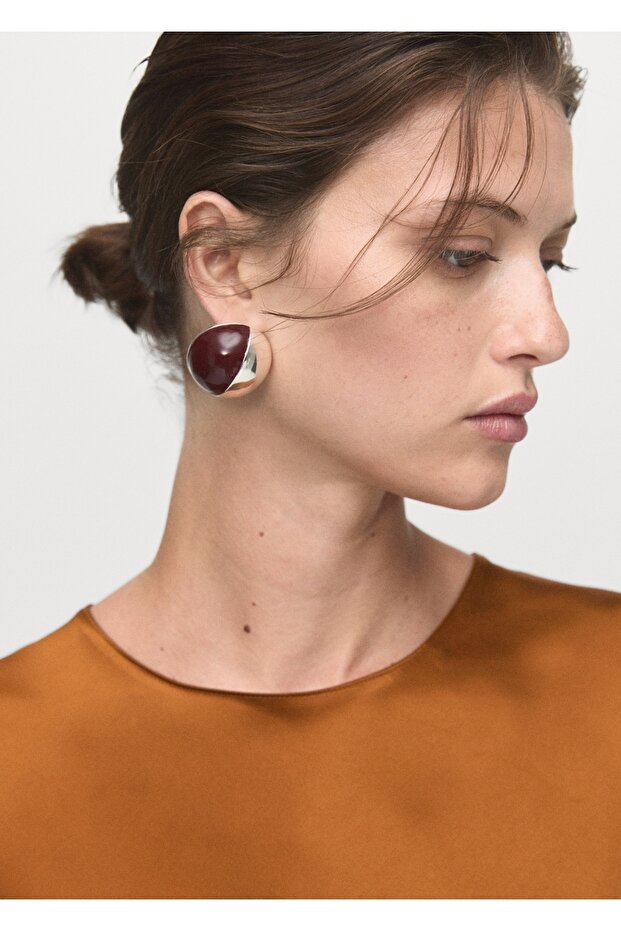 Uzun saten elbise - 6