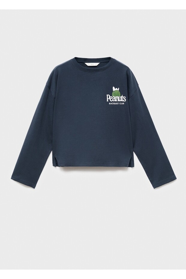 Snoopy baskılı tişört - 3