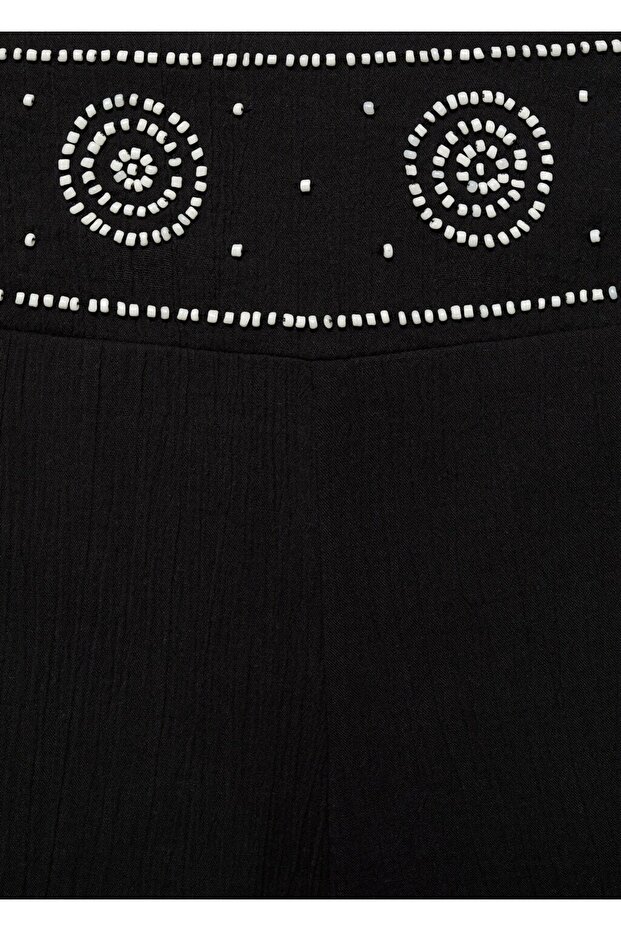 Boncuk işlemeli Şort - 7