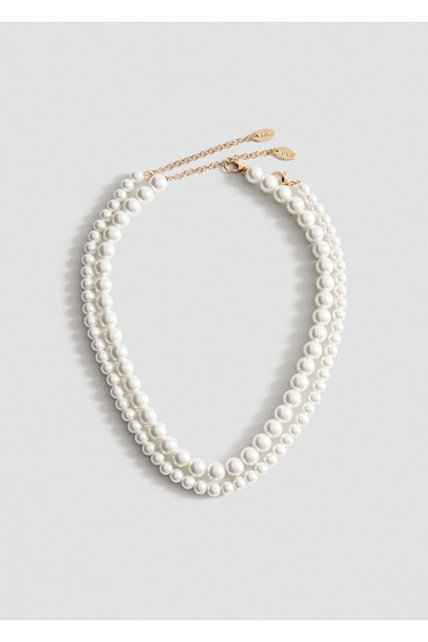 Çift inci kristal kolye - 3