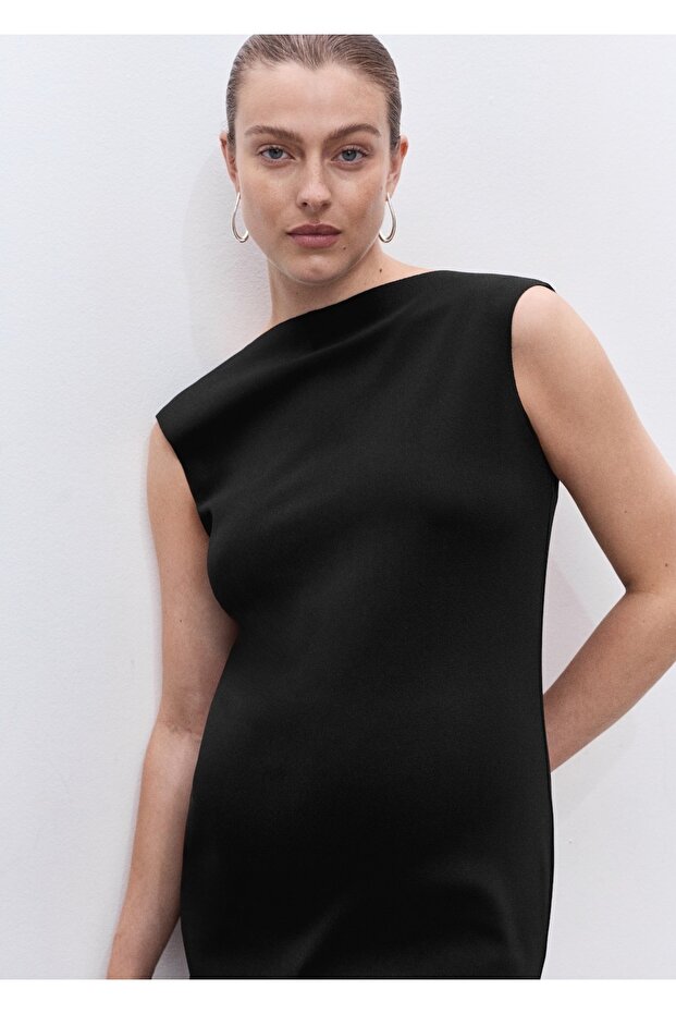 Hamile için midi elbise - 6