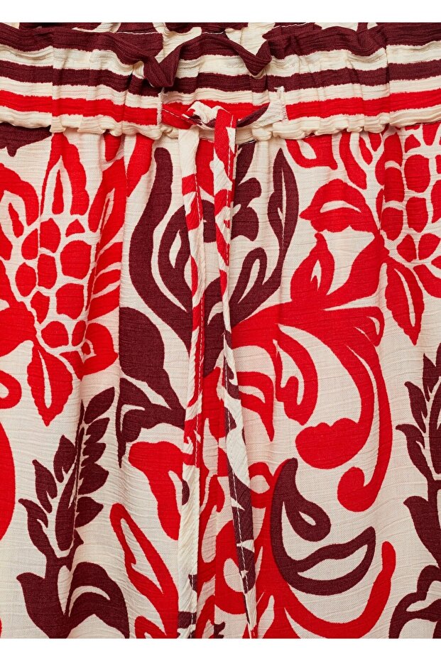 Çiçekli pantolon - 8