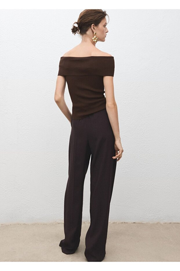 Straplez triko bluz - 4