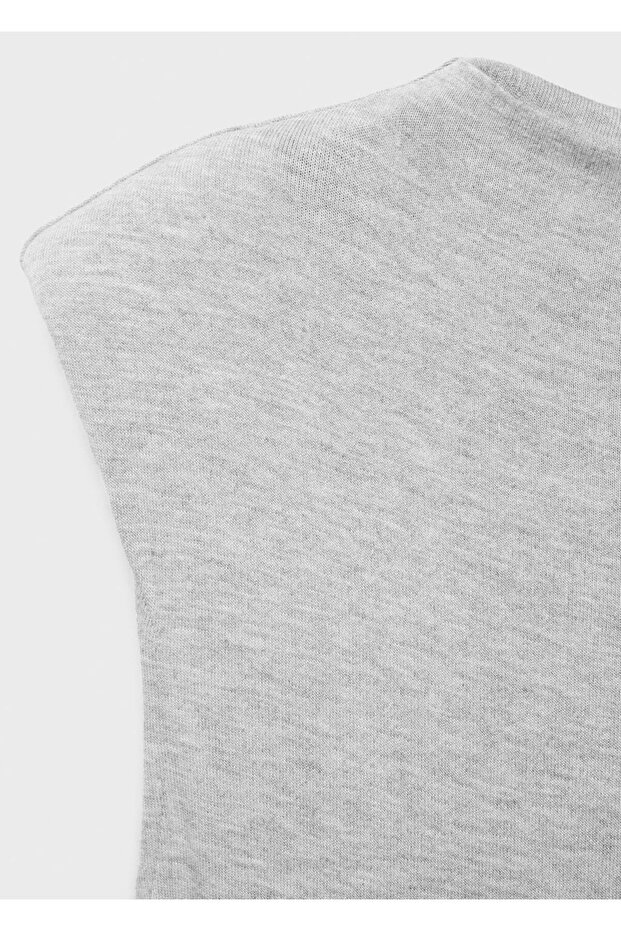 Kontrast kemerli elbise - 5