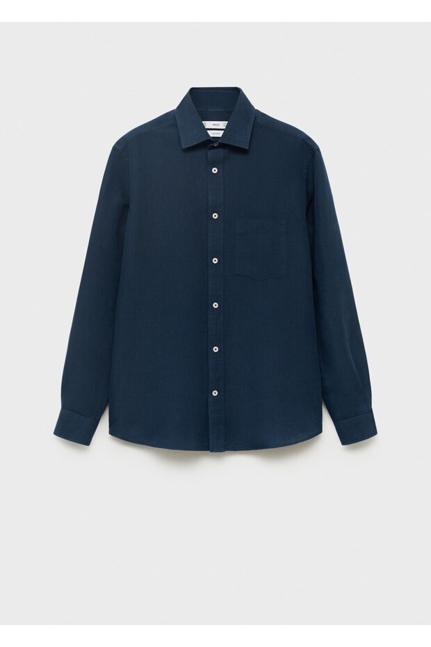 Cepli keten gömlek - 3