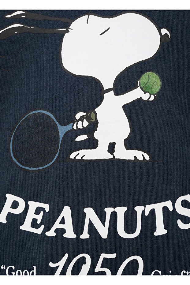 Snoopy baskılı tişört - 5
