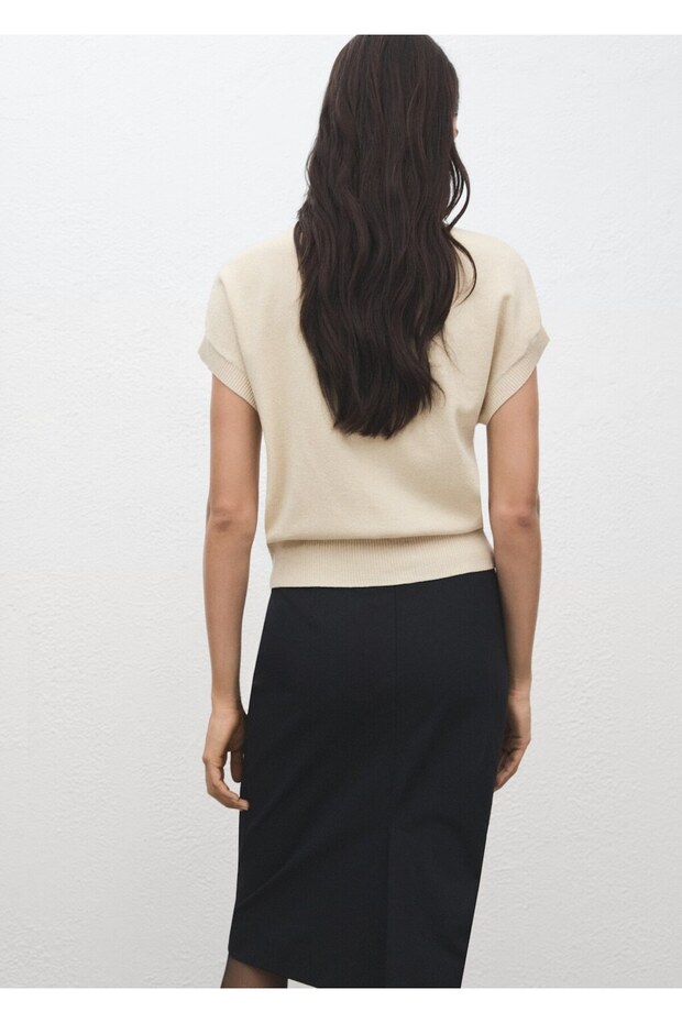 Kısa kollu simli kazak - 4