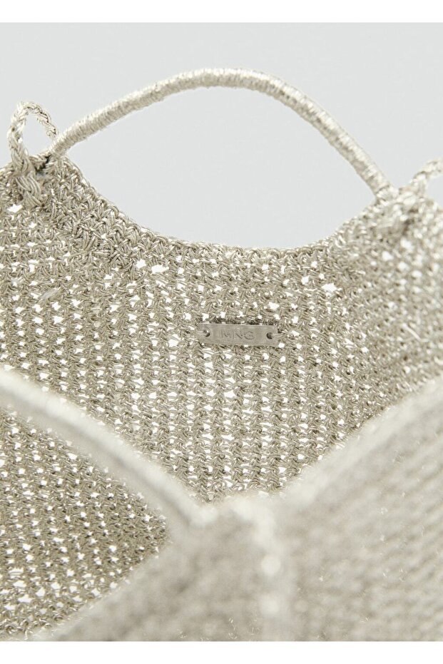 Örme mini omuz çantası - 4