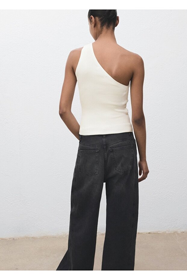 Düğümlü asimetrik bluz - 4