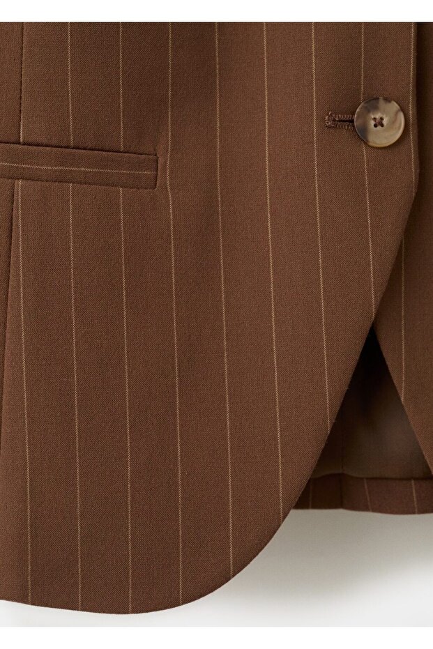 İnce çizgili yelek - 5