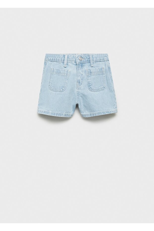 Cepli denim şort - 1