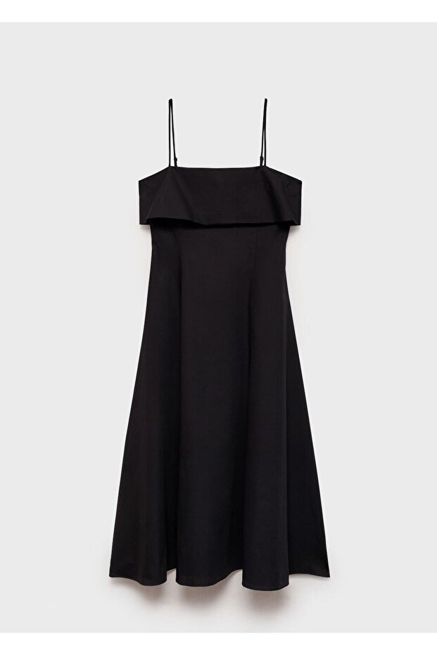 Evaze pamuklu elbise - 3