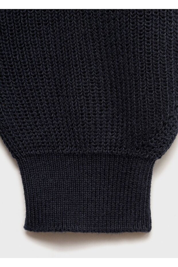 Örgü midi elbise - 6