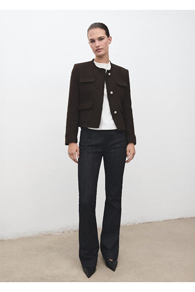 Dikişsiz tüvit ceket - 2