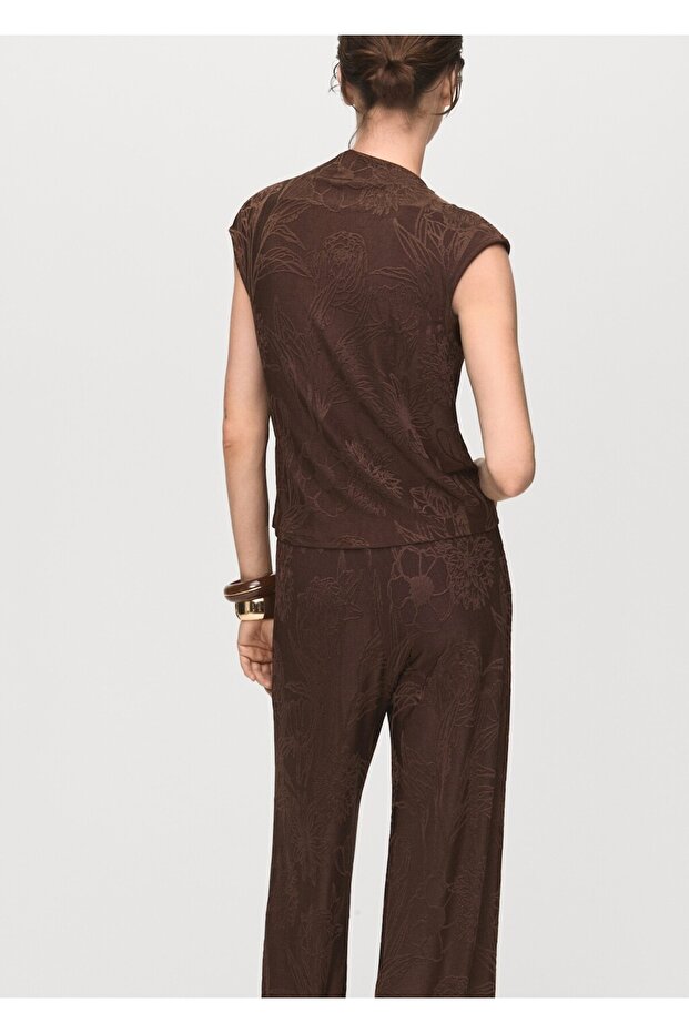 Jakar çiçek desenli bluz - 4