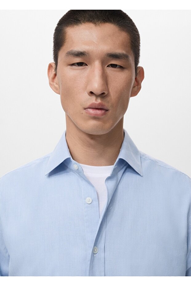 Regular kesim %100 pamuklu flanel gömlek - 6