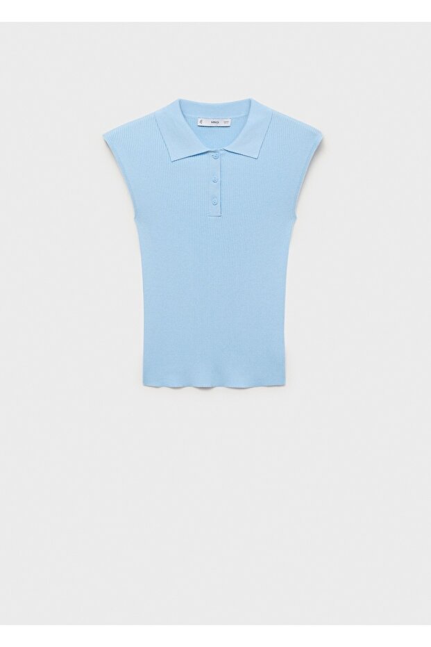 Polo yaka triko bluz - 3