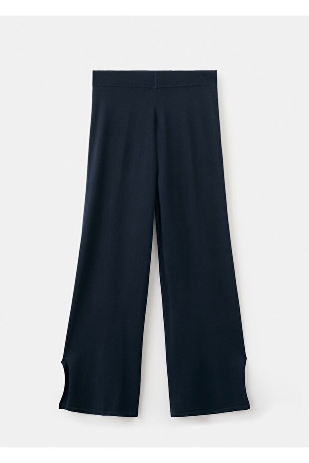 Pamuklu keten triko pantolon - 3