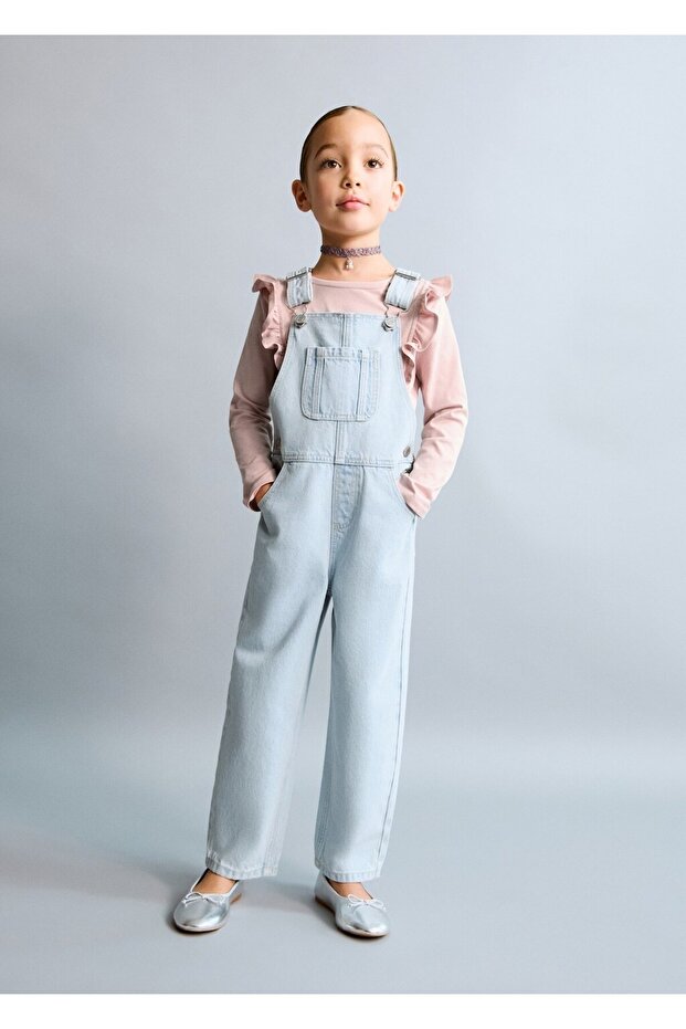 Uzun denim tulum - 2