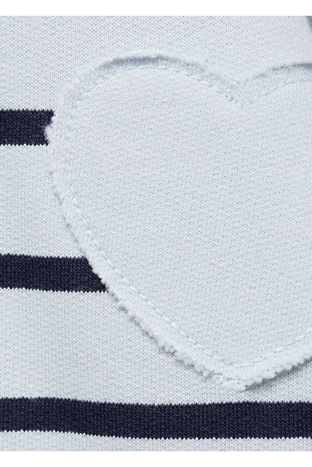 Kalp işlemeli sweatshirt - 3