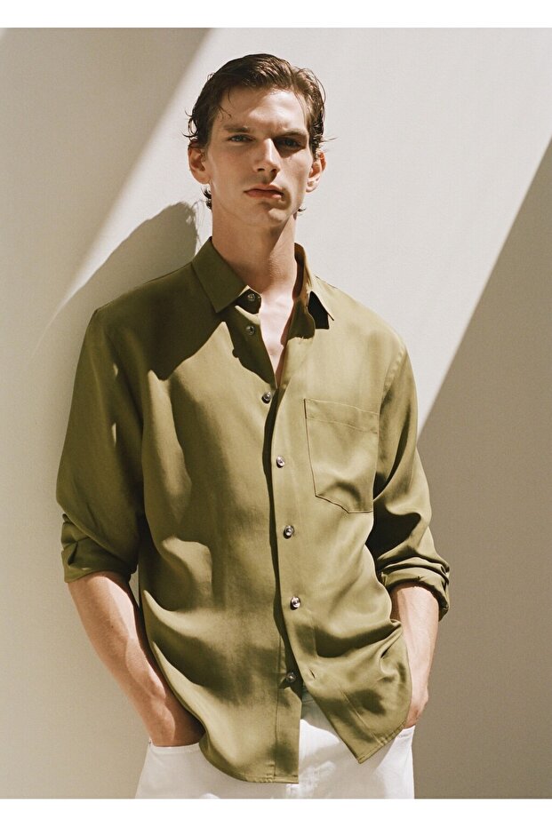 %100 lyocell cepli gömlek - 8