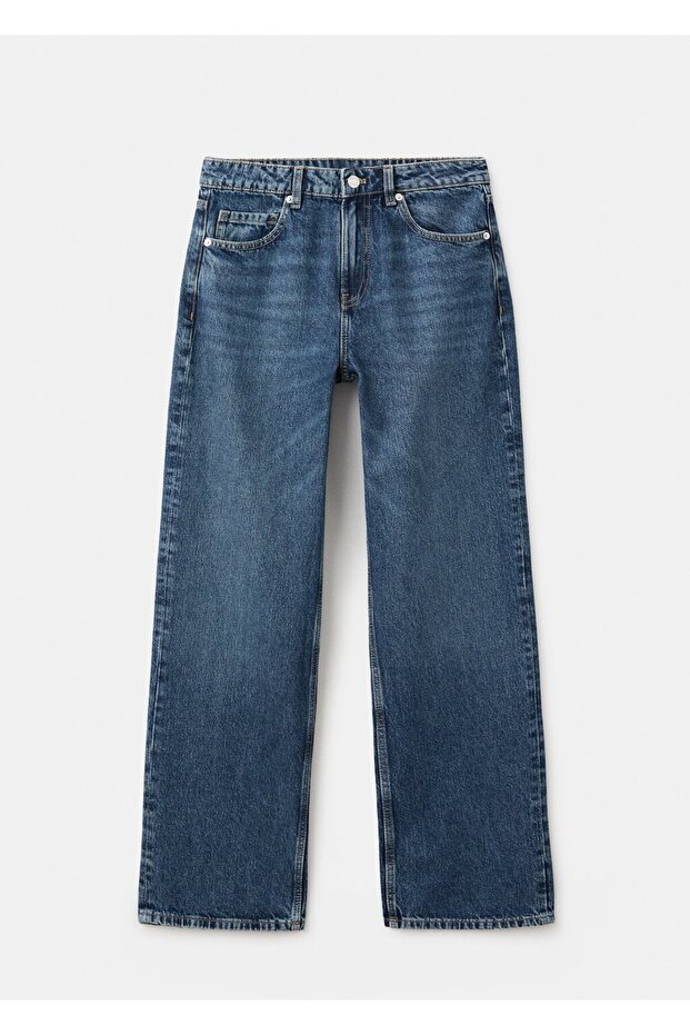 Düz kesim düşük bel jean - 3