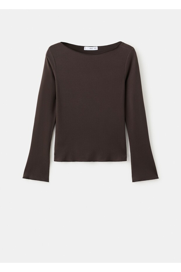 Kayık yaka tişört - 3