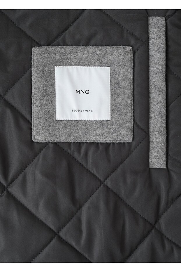 Kapitone kumaş ceket - 5