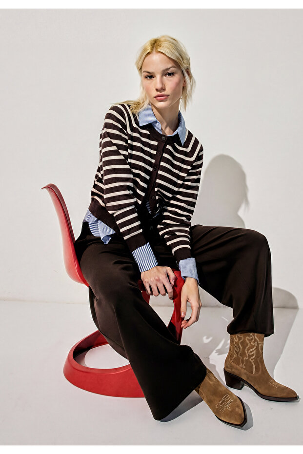 Topuklu kovboy deri bot - 3