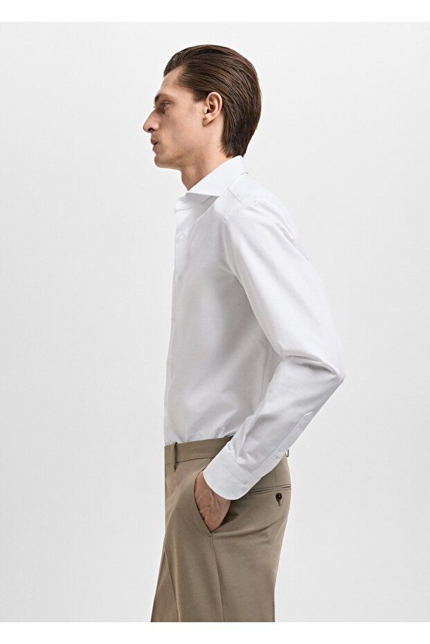 %100 pamuklu kumaş gömlek - 7