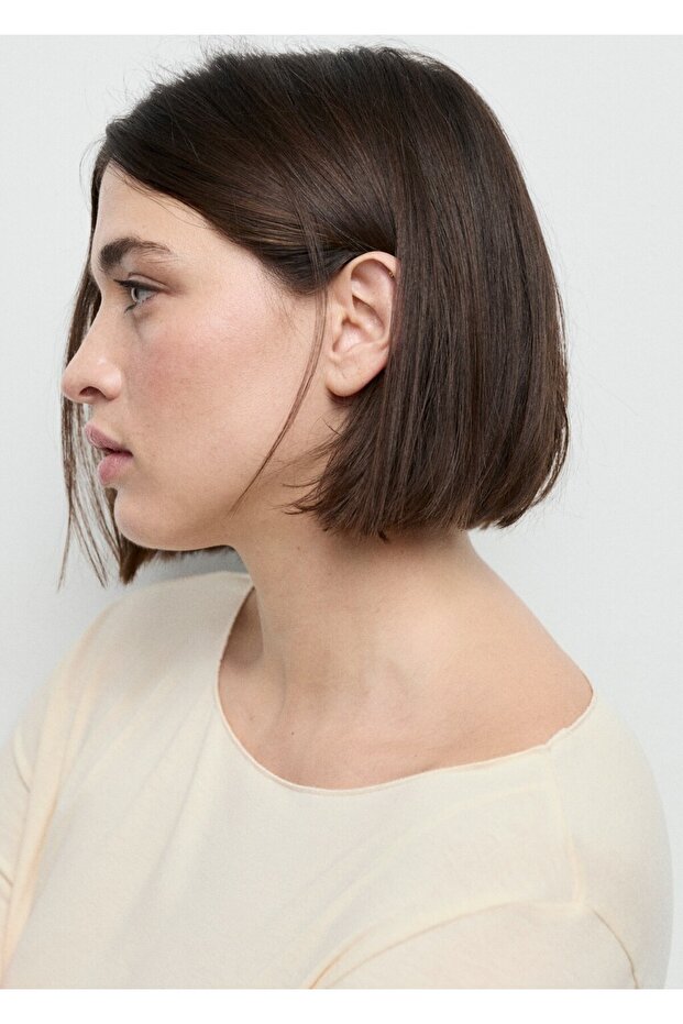 Kayık yaka tişört - 8