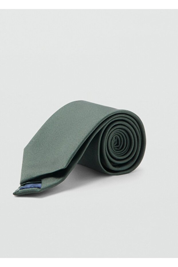 Düz ipek kravat - 1