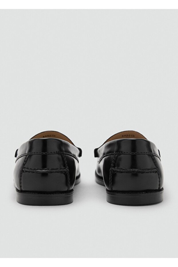 Deri görünümlü mokasen - 4