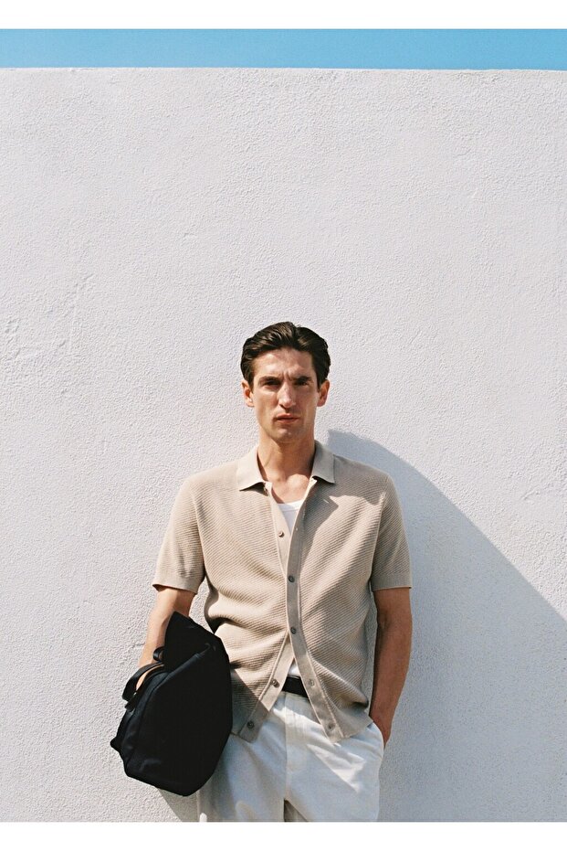 Kalıplı triko gömlek - 8