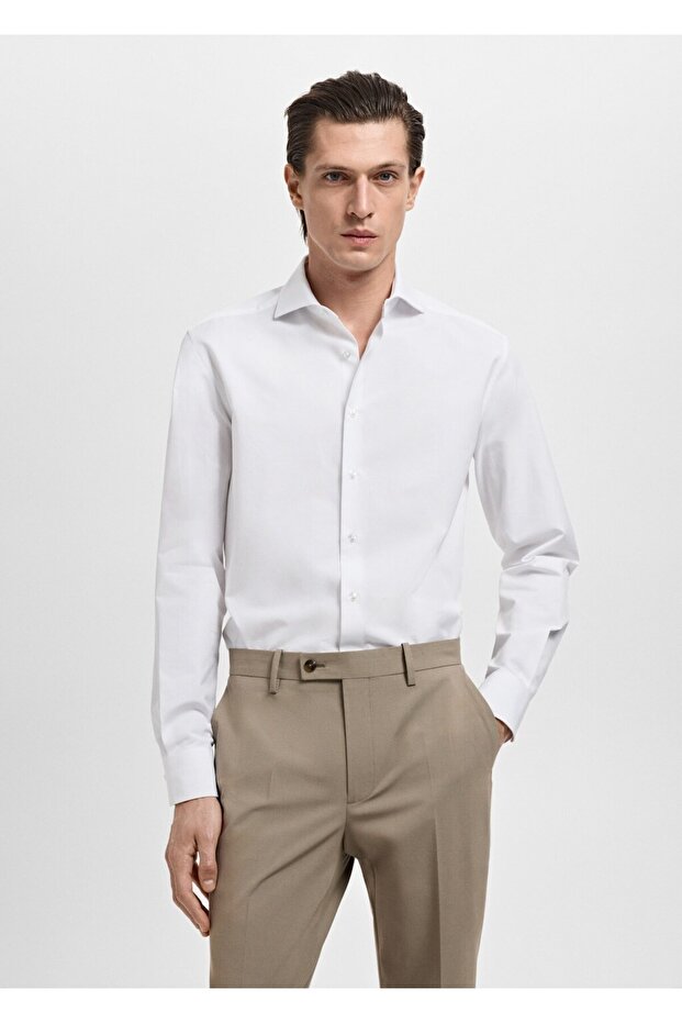 %100 pamuklu kumaş gömlek - 1