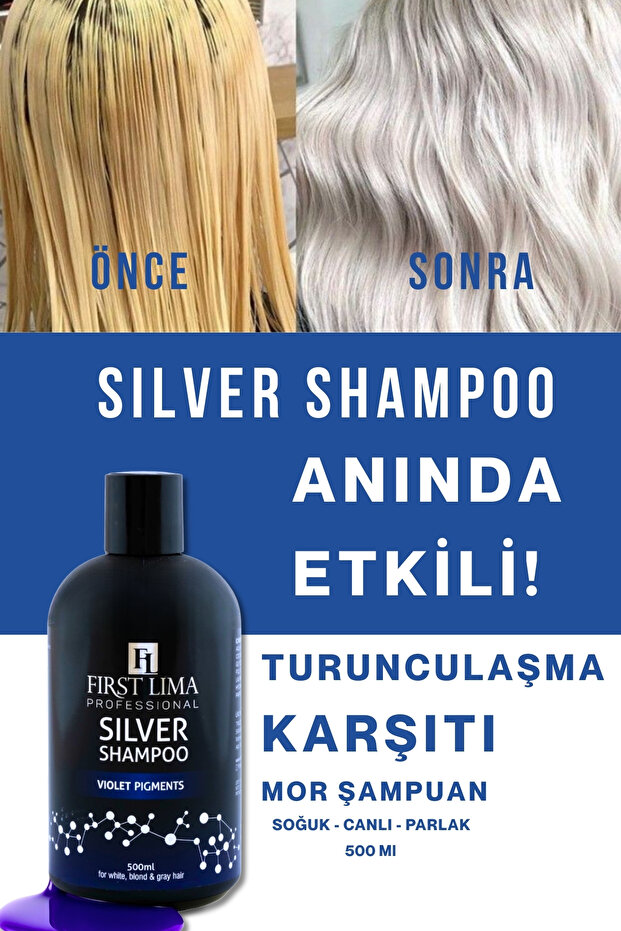 First Lima Professional Turunculaşma Karşıtı Mor Şampuan 500ml