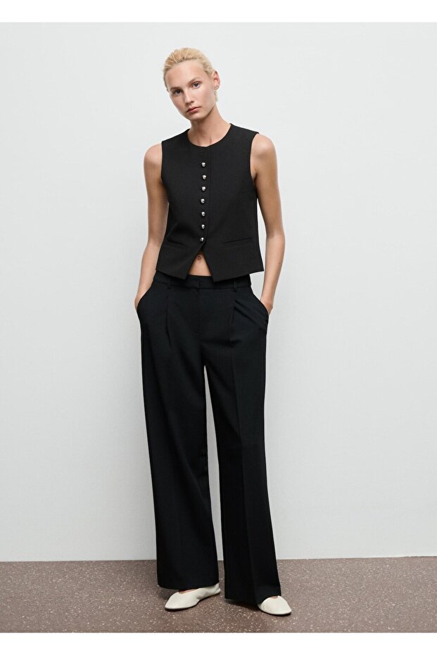 Düğmeli takım yelek - 2