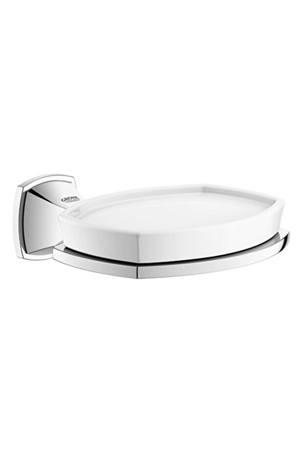 حامل ووعاء صابون جرانديرا من السيراميك والكروم - G40628000-