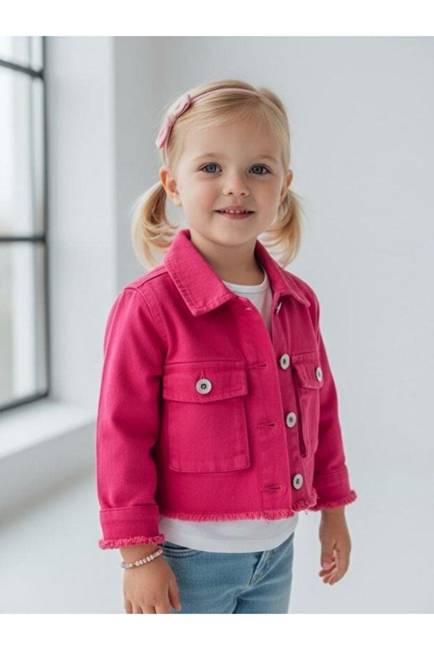 Kız Çocuk Kot Ceket - 3