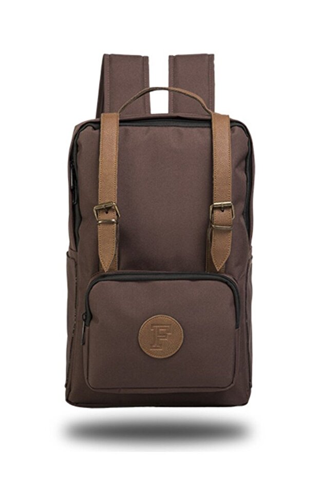 Bks Brown Unisex 15.6 Inch Waterproof School and Daily Backpack with Laptop Compartment