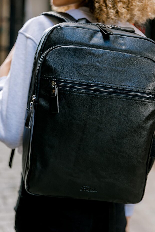 حقيبة ظهر موناكو سوداء - 5