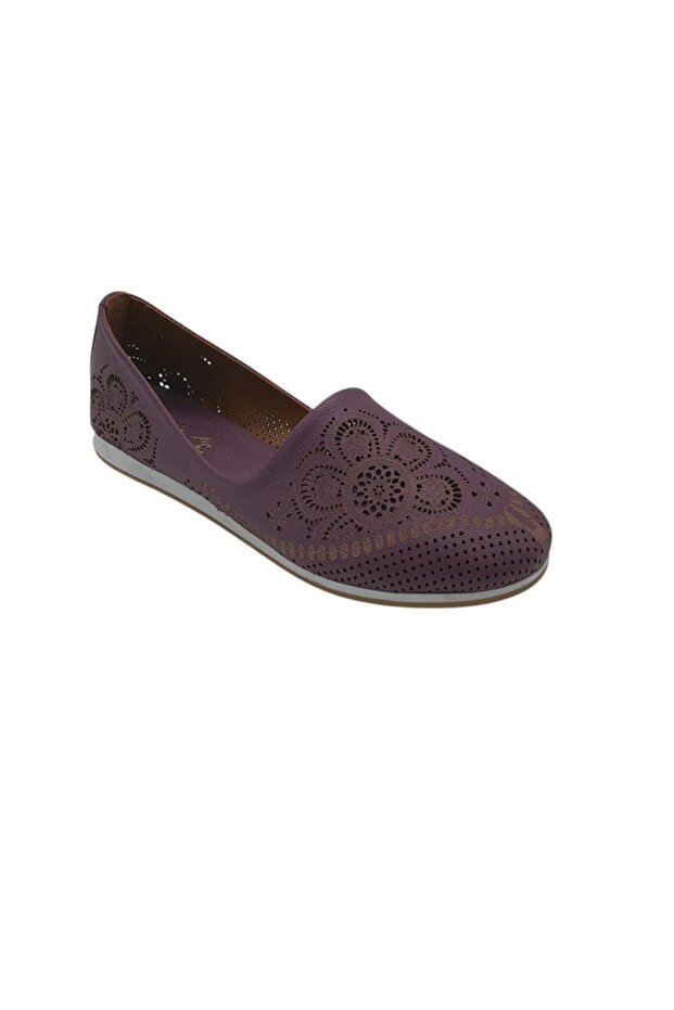 Women's espadrilles 37, leather, purple - 1