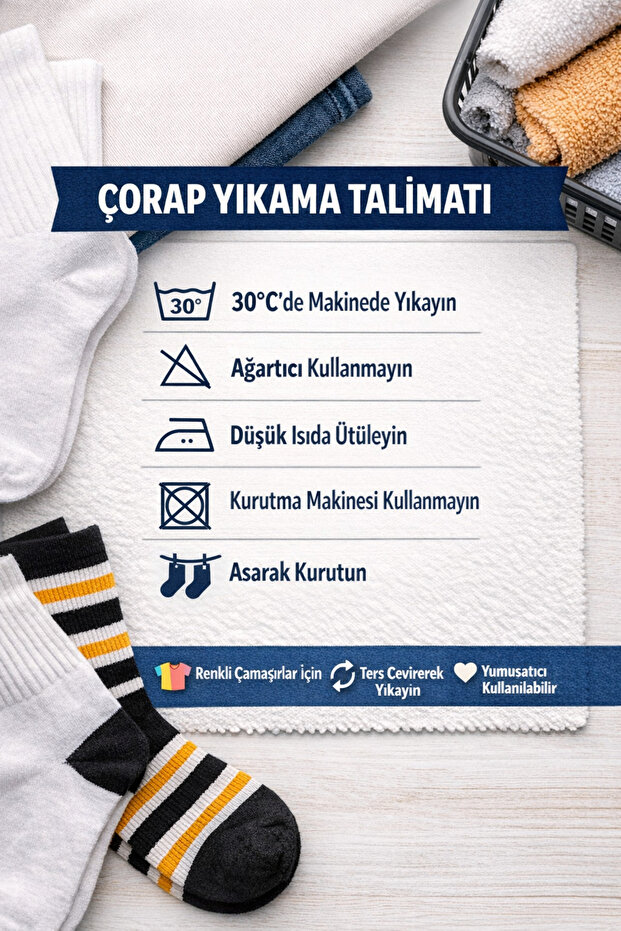 Yıldızlı Mavi Çorao - 5