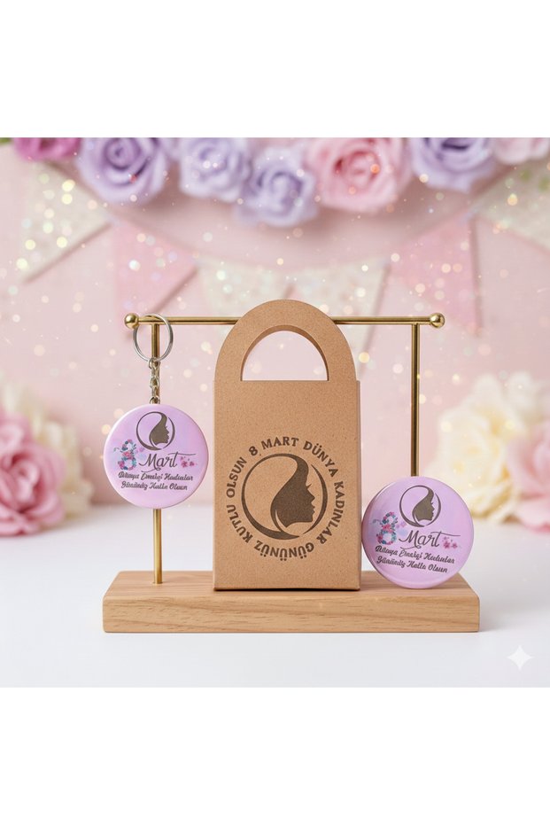 10 PCS 8 MARCH WOMEN'S DAY GIFT WITH BAG KEY Chain-MAGNET-OPENER