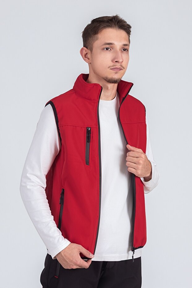 Softshell Stand Collar Men's Vest - 2