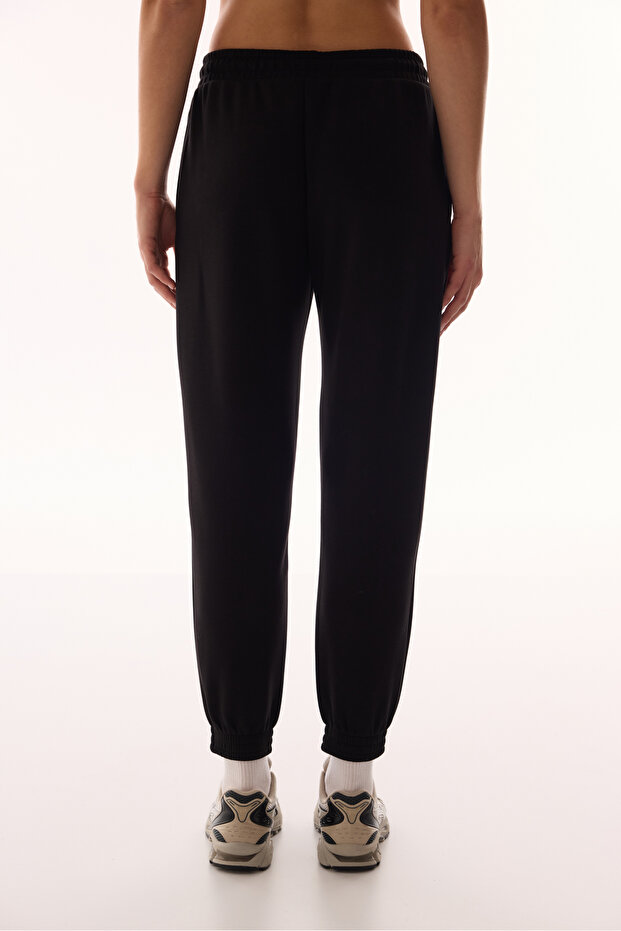 Siyah Silky Feel Active Jogger Pantolon - 3