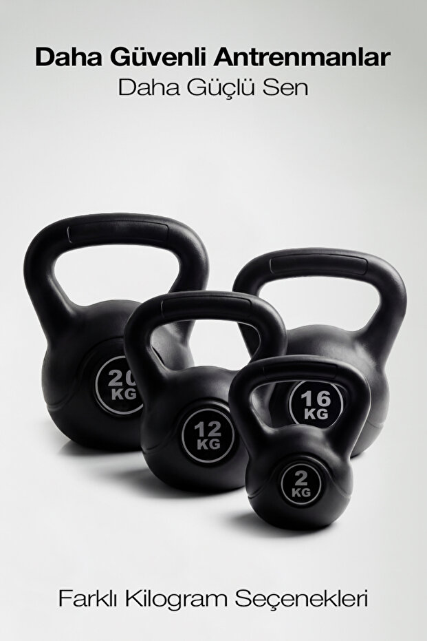 Plastik Kettlebell 2 Kg - 3