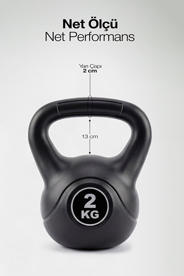 Plastik Kettlebell 2 Kg - 2